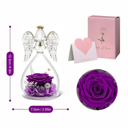 Luminous Guardian Angel & His Eternal Rose