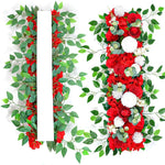 Guirlande de Roses Blanches Artificielles 100cm