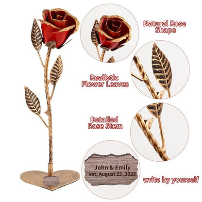 Ewige Rose aus Schmiedeeisen – Hochzeitstag aus Eisen und Stahl