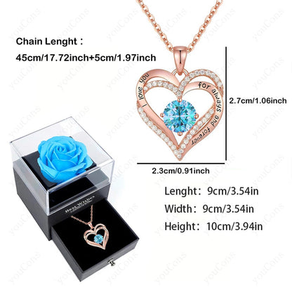 Herzförmige Halskette aus Edelstahl | Romantisches Geschenk für Frauen