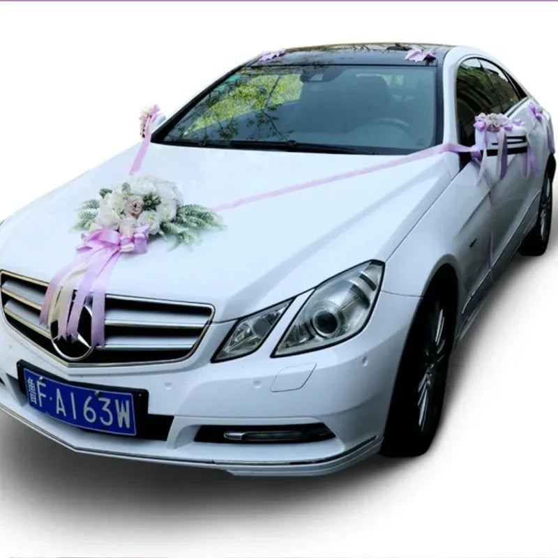 Bouquet Artificiel pour Décoration Voiture de Mariage - Rose Eternelle La Boutique