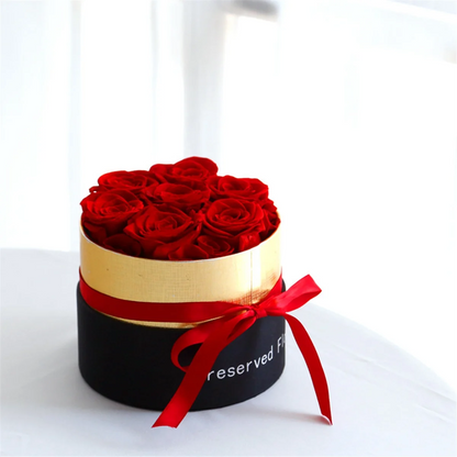 Rose éternelle préservée coffret luxe vraie rose naturelle - vue 3