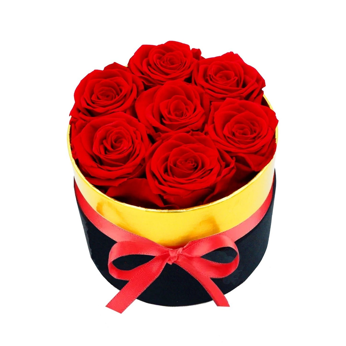 Der Mini-Luxusstrauß – 7 ewige Rosen