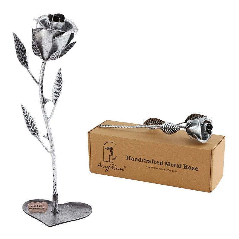 Ewige Rose aus Schmiedeeisen – Hochzeitstag aus Eisen und Stahl