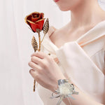 Rose Éternelle en Fer Forgé - Noces de Fer & d'Acier