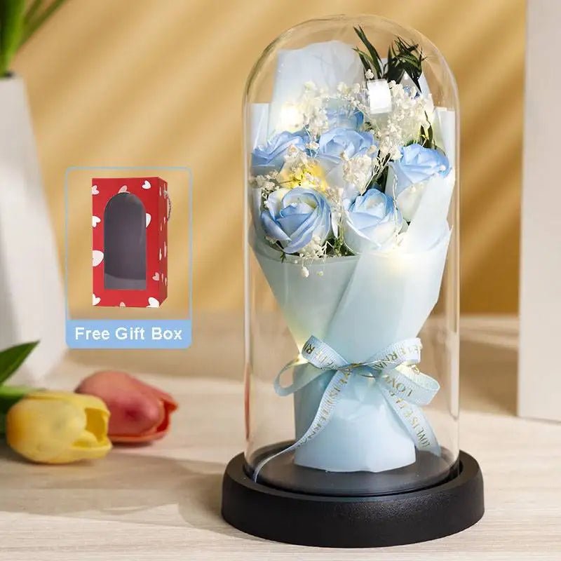 Leuchtende Ewige Rose aus Acryl