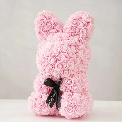 Lapin en Roses Éternelles – Le Cadeau Parfait pour Émerveiller - Rose Eternelle La Boutique