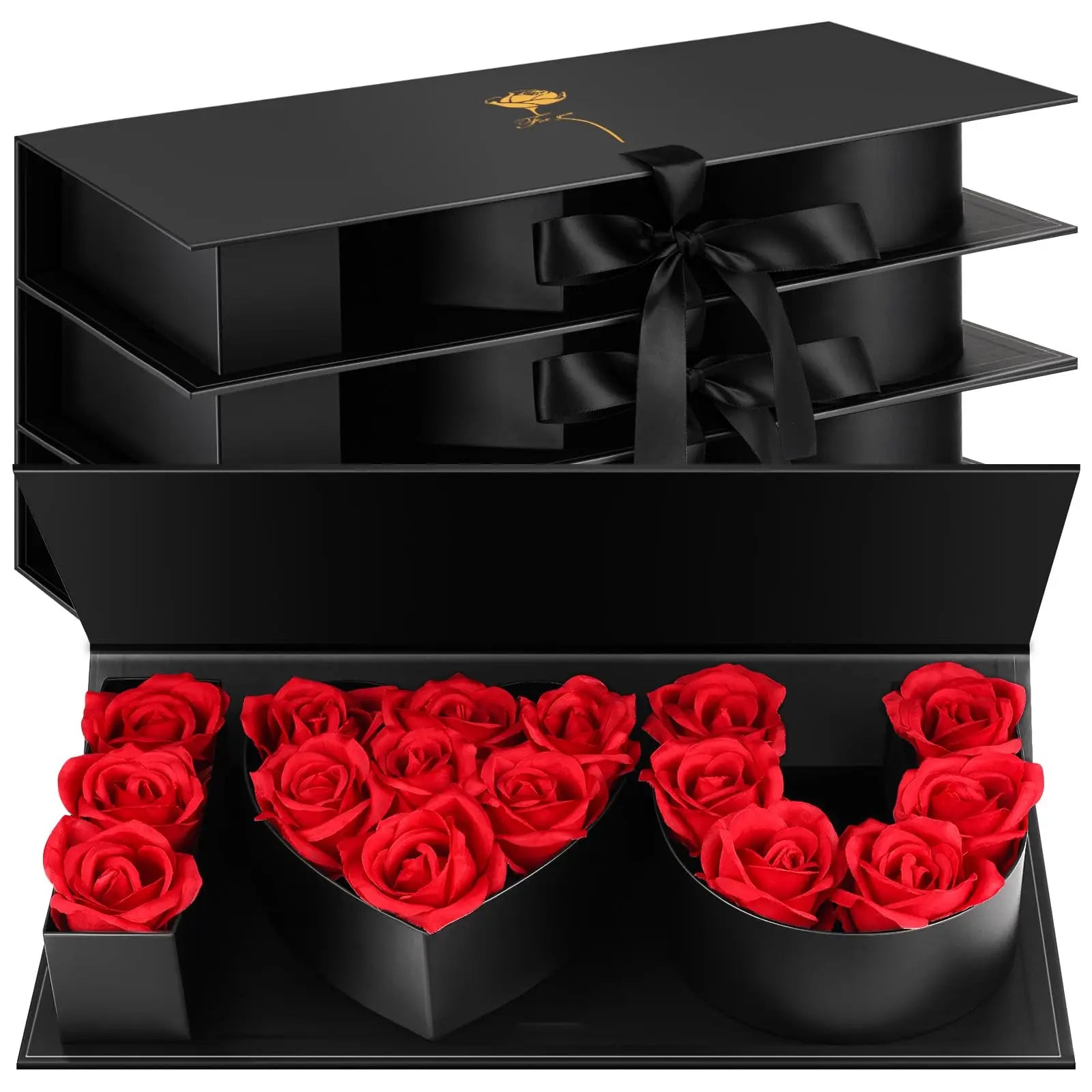 Coffret I Love You 16 roses éternelles - vue 8