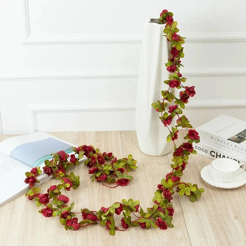 Guirlande de Roses Artificielles 2,5m – Décoration Mariage & Maison - Rose Eternelle La Boutique