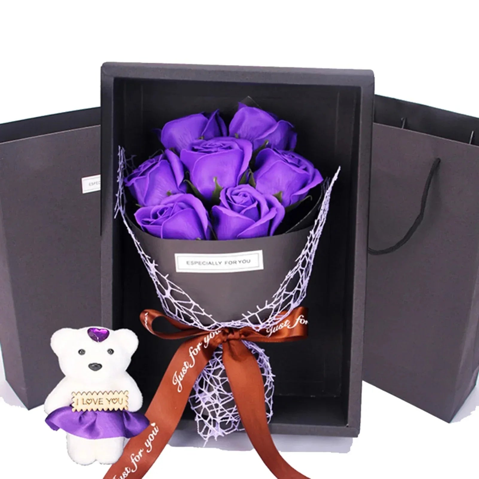 Bouquet Parfumé de 7 Roses - Rose Eternelle La Boutique