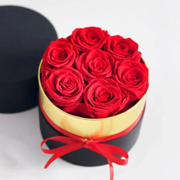 Le mini Bouquet de Luxe - 7 Roses Éternelles - Rose Eternelle La Boutique