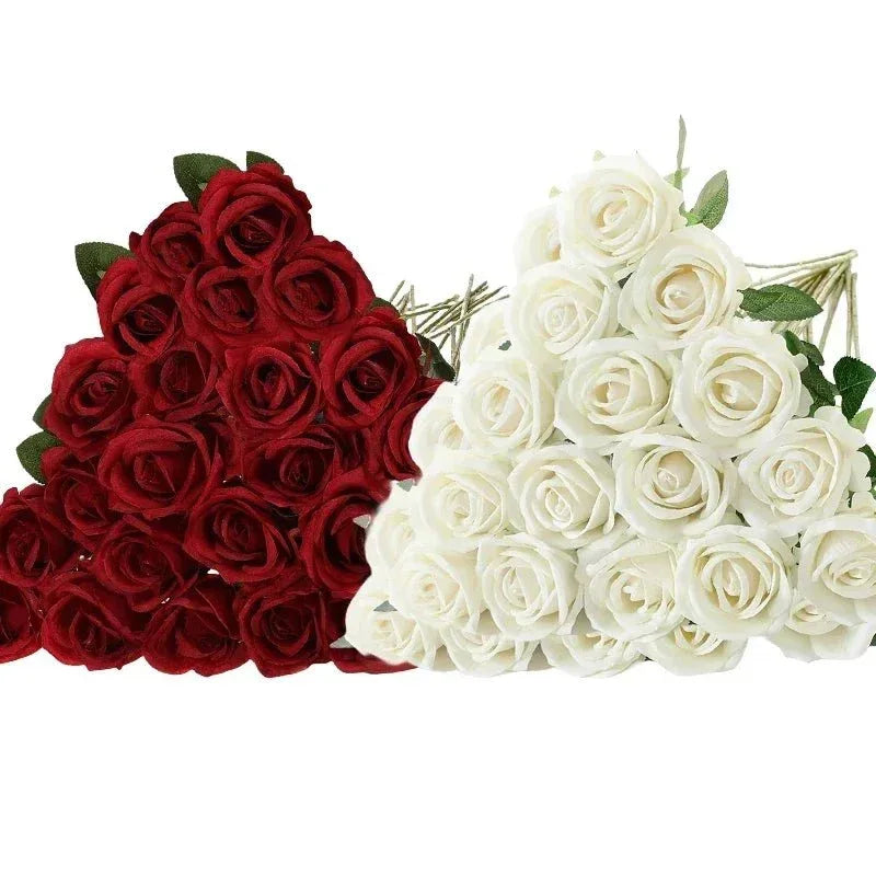 Lot de 50 Roses Velours "Real Touch" - Rose Eternelle La Boutique