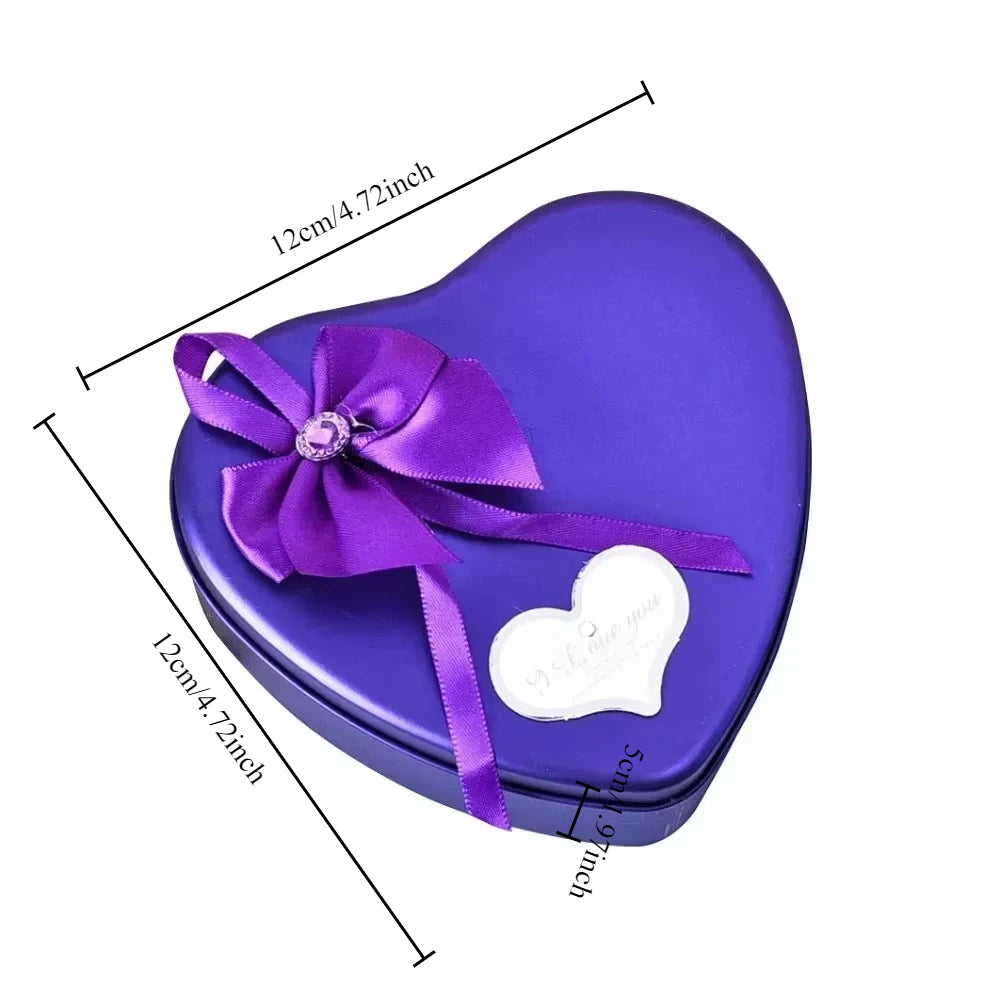 Coffret ours en roses éternelles cadeau romantique - vue 6