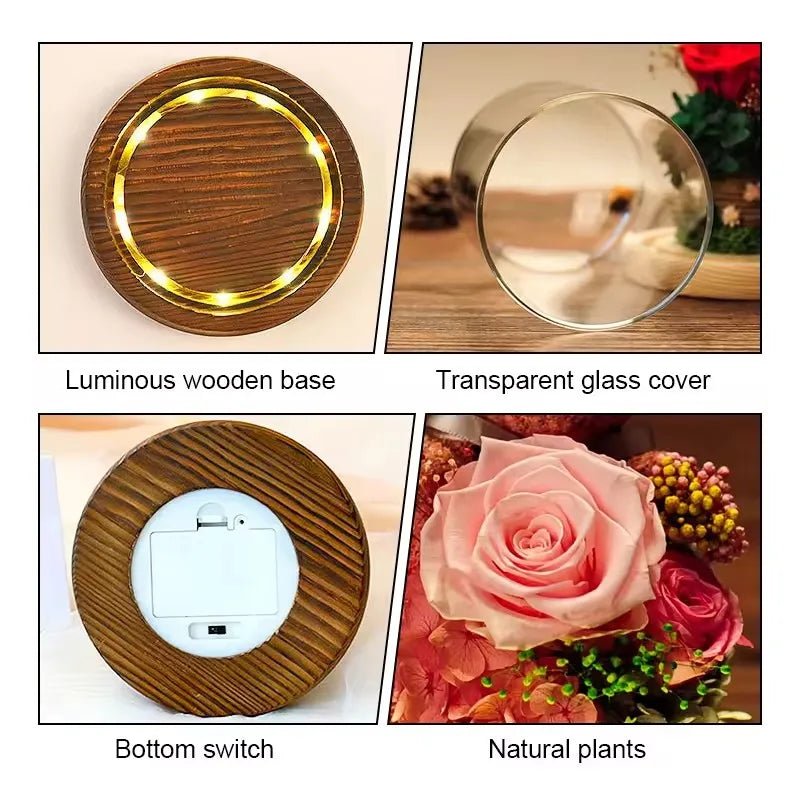 Light-Up Gift Set | Eternal Rose & Teddy Bear