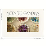 Coffret de 6 Bougies "Jardin de Cristaux"