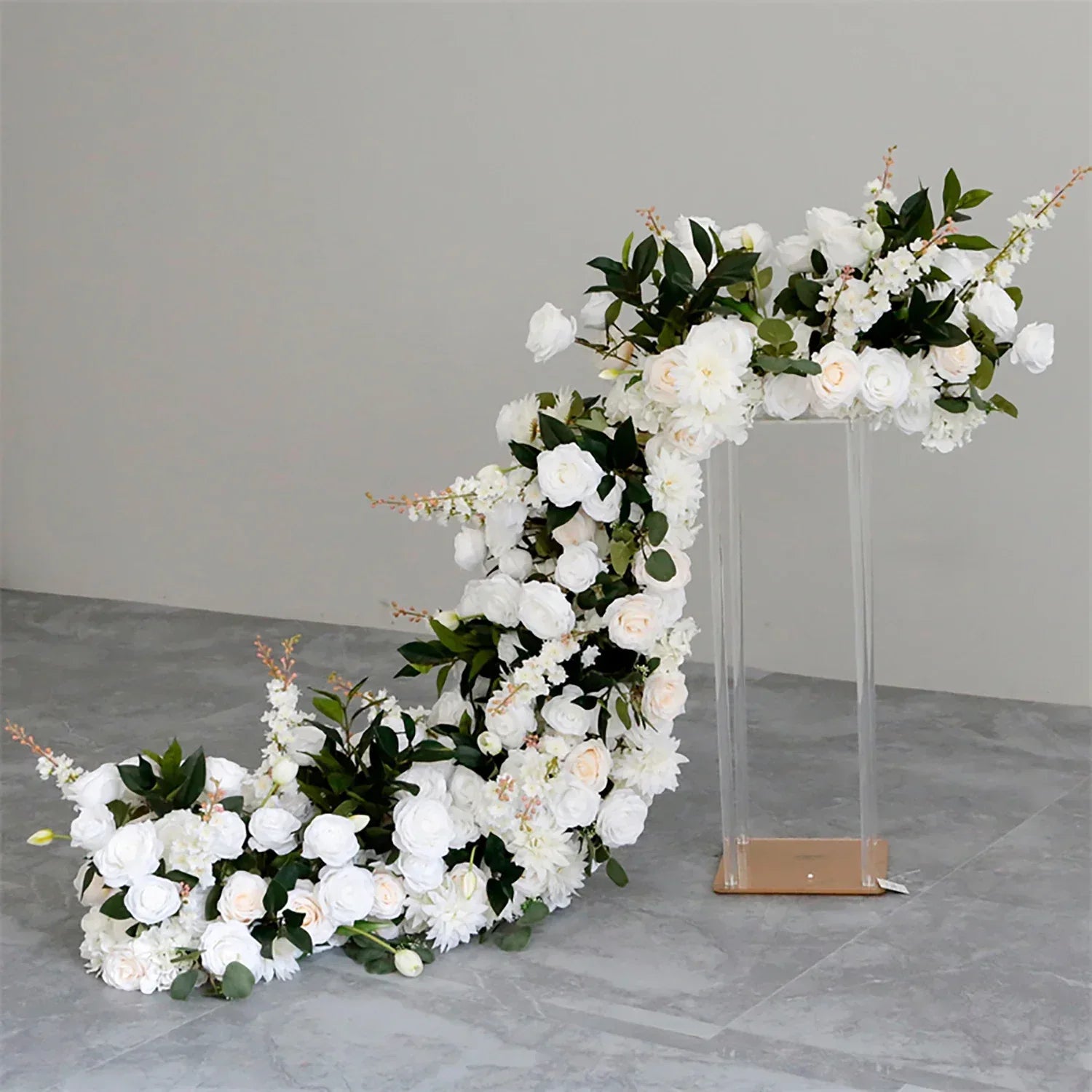 Chemin de Table Floral en Soie – Décoration Mariage & Centre de Table - Rose Eternelle La Boutique