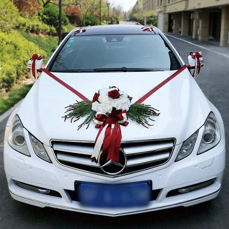 Guirlande de Roses en Soie – Décoration Mariage Extérieur - Rose Eternelle La Boutique