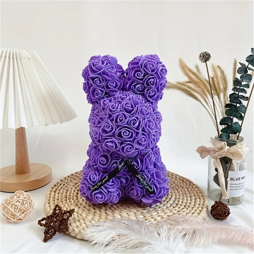 Lapin en Roses Éternelles – Le Cadeau Parfait pour Émerveiller