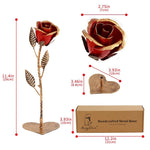 Rose Éternelle en Fer Forgé - Noces de Fer & d'Acier