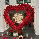 Arche en rose - decoration de Mariage