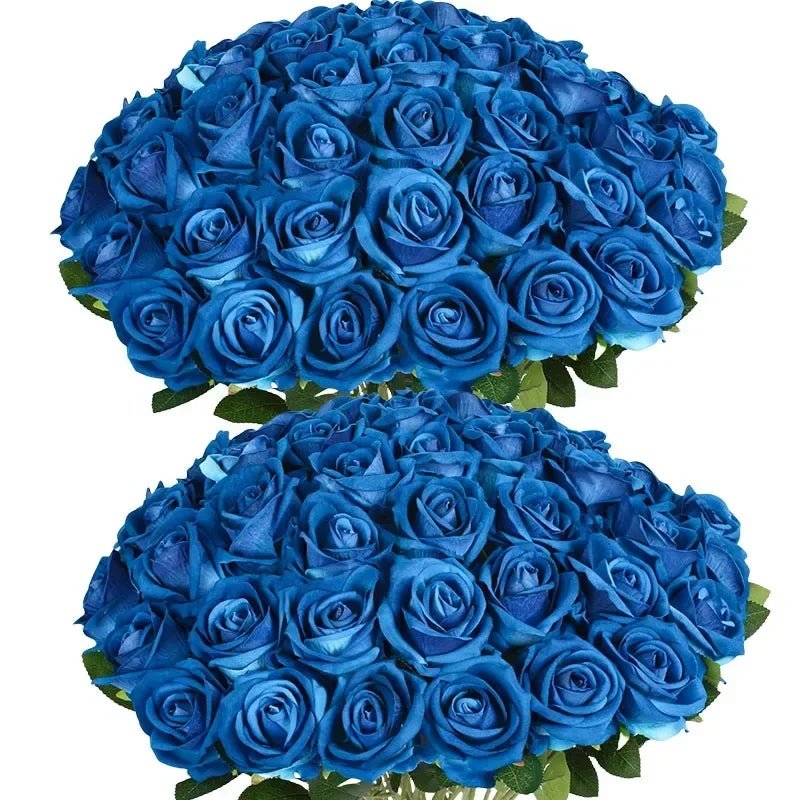 Lot de 50 Roses Velours "Real Touch"