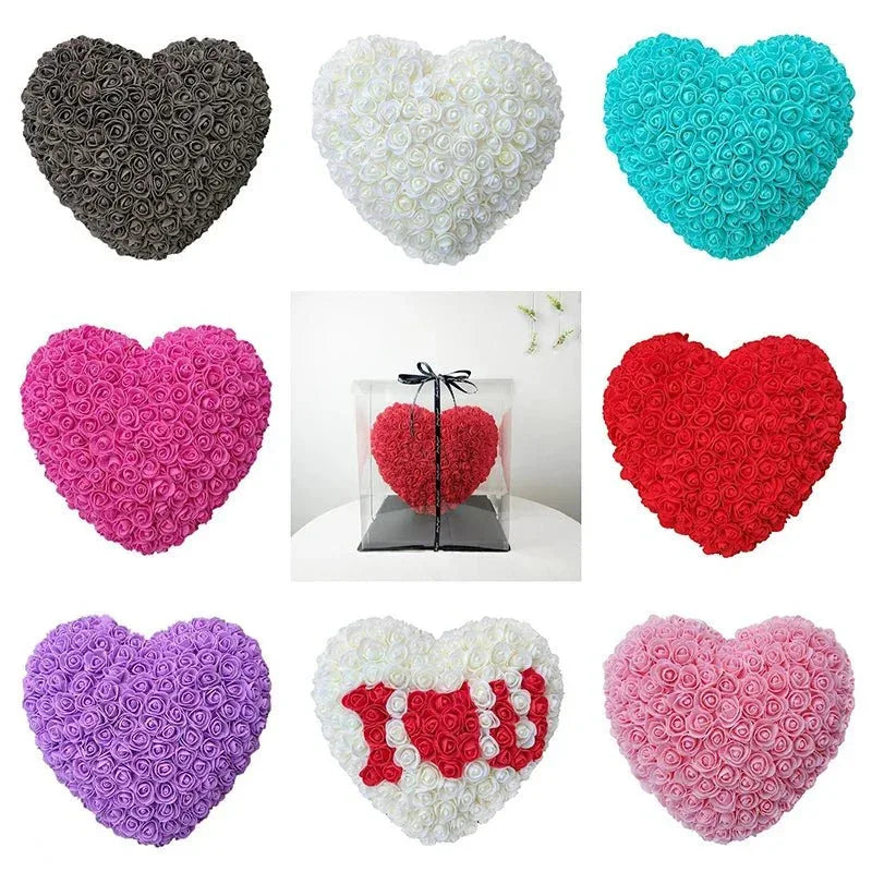 Cœur en Roses Éternelles 15cm - Rose Eternelle La Boutique