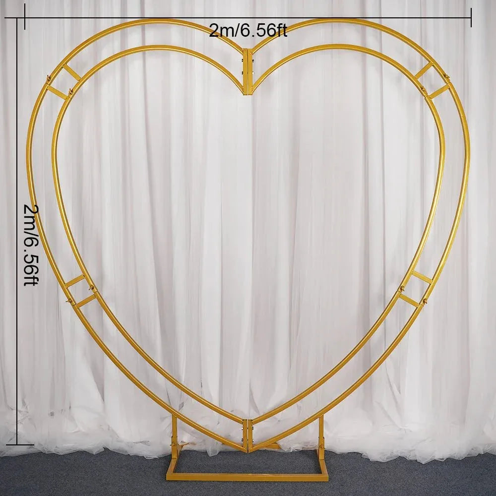 Arche de Mariage en Cœur "Union Éternelle" - Rose Eternelle La Boutique