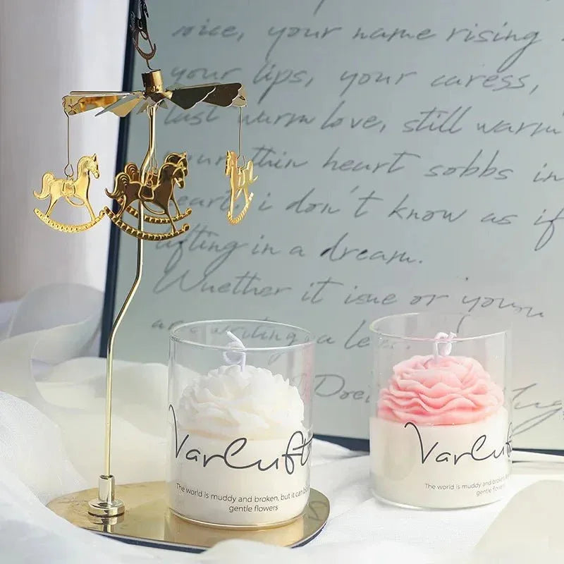 Bougie Sculpturale "Bubble" - Cire de Soja - Rose Eternelle La Boutique