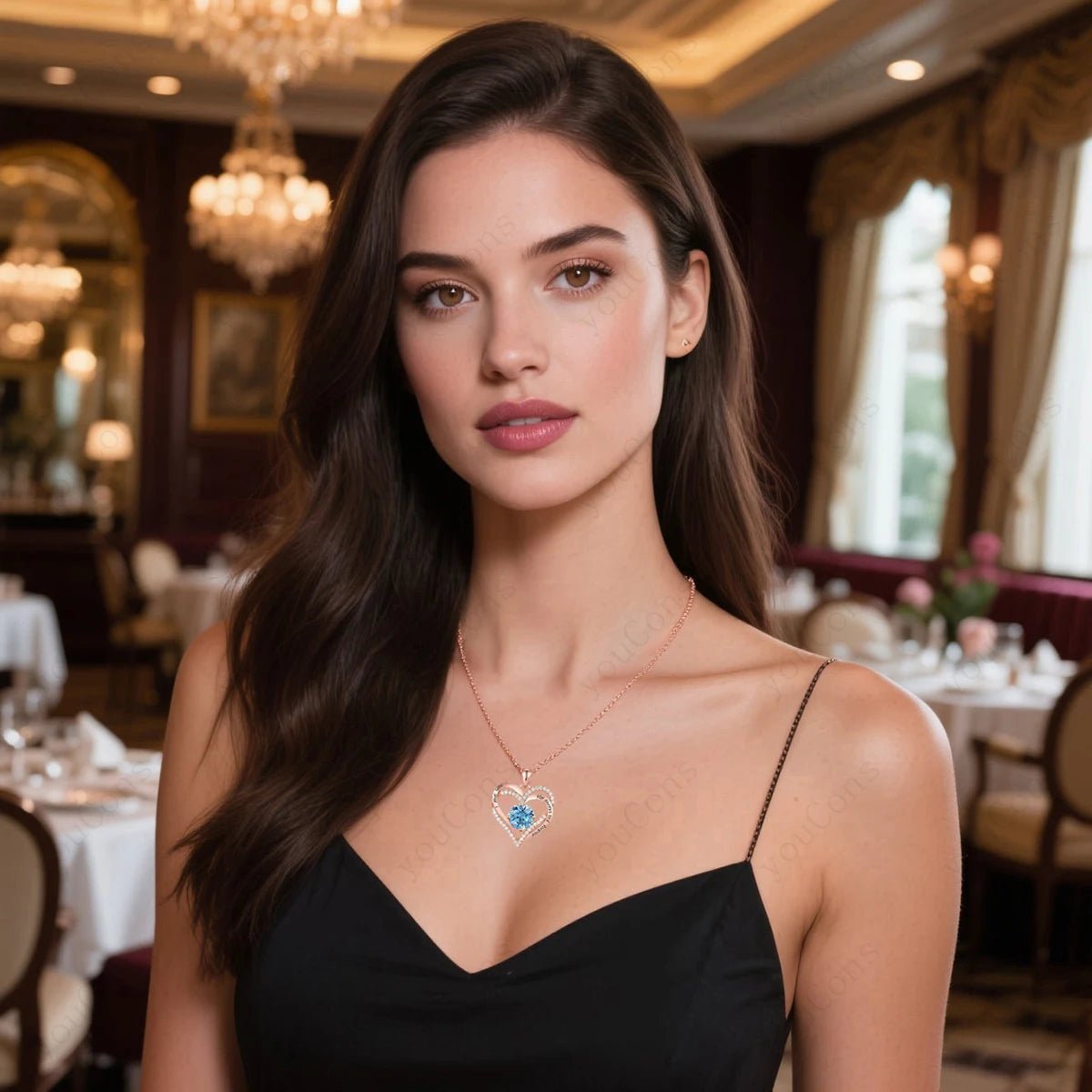 Herzförmige Halskette aus Edelstahl | Romantisches Geschenk für Frauen