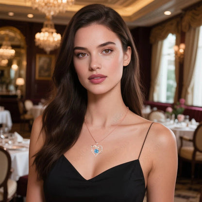 Herzförmige Halskette aus Edelstahl | Romantisches Geschenk für Frauen