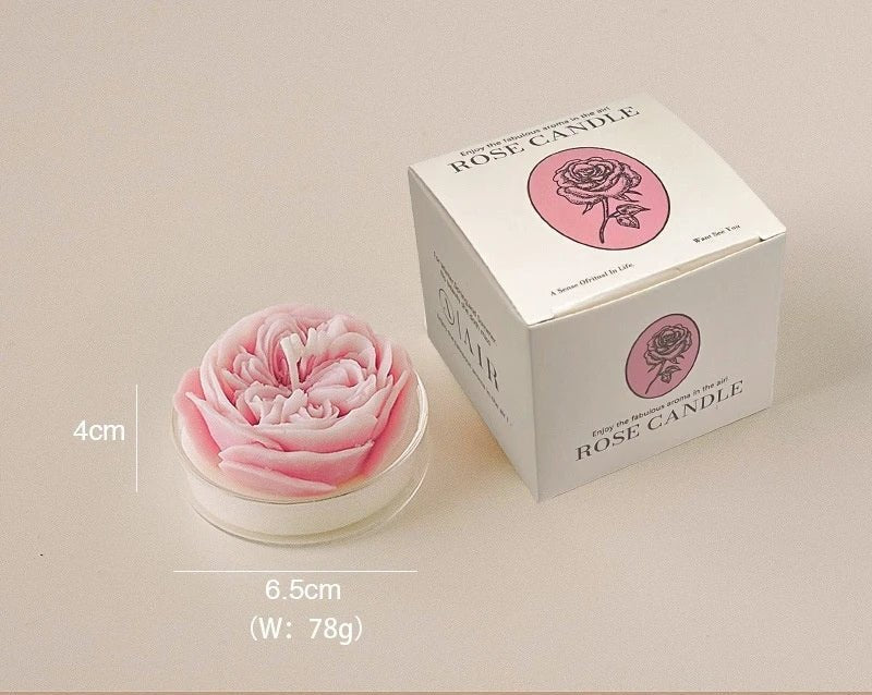 Bougie Fleur "Pivoine" Sculptée - Cire de Soja