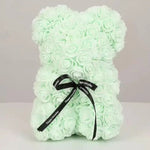 Ourson Artisanal en Roses Éternelles - 25cm