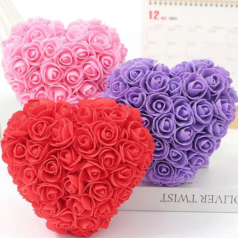 Cœur en Roses Éternelles 15cm - Rose Eternelle La Boutique