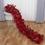 Chemin de Table Floral en Soie – Décoration Mariage & Centre de Table