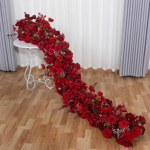 Chemin de Table Floral en Soie – Décoration Mariage & Centre de Table