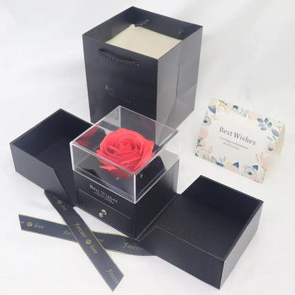 Das Geschenkset „Geheimes Herz“ – Rose & Halskette