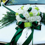 Guirlande de Roses en Soie – Décoration Mariage Extérieur