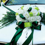 Guirlande de Roses en Soie – Décoration Mariage Extérieur