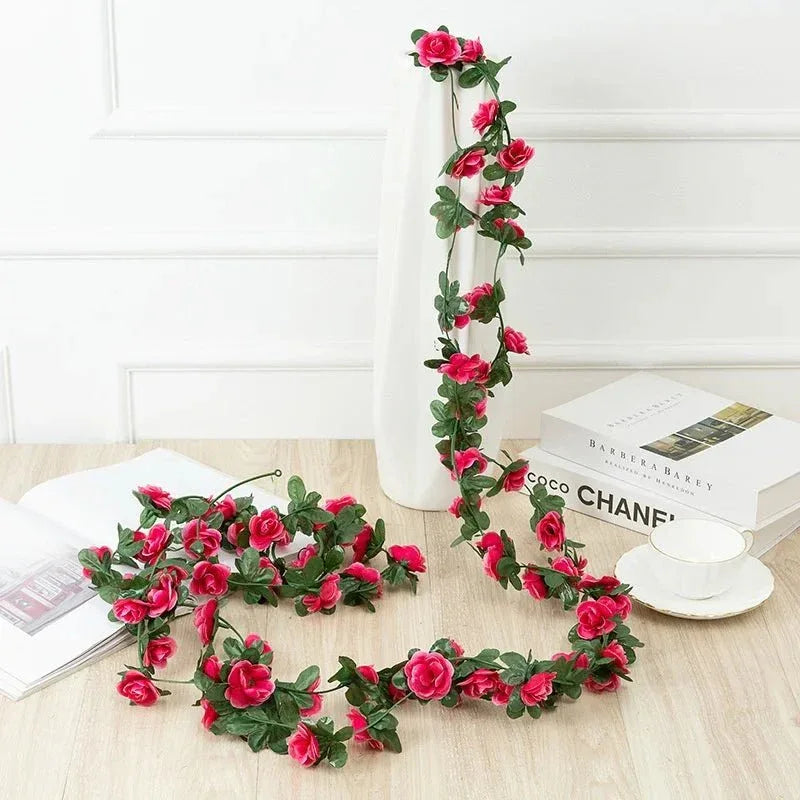 Guirlande de Roses Artificielles 2,5m – Décoration Mariage & Maison - Rose Eternelle La Boutique