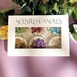 Coffret de 6 Bougies "Jardin de Cristaux"