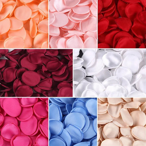 Pétales de Rose en Soie pour Mariage