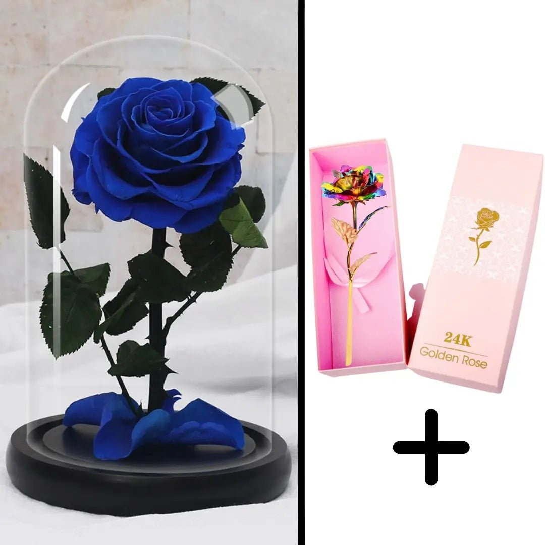 Eternal Red Rose Bundle Pack + 24k Gift Box (Choice)