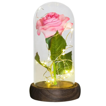 Rose Eternelle Lumineuse & Sous Cloche ( Choix de style ) - Rose Eternelle La Boutique