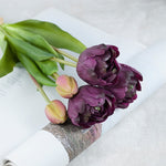 Plante Artificielle - Tulipes en Silicone pour Décoration
