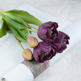Plante Artificielle - Tulipes en Silicone pour Décoration