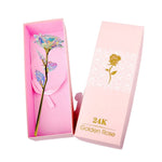 Coffret Rose Éternelle Or 24K – Cadeau de Luxe Inoubliable