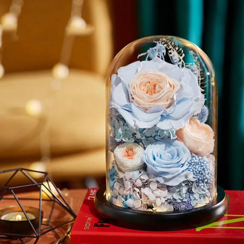 Composition Florale avec Rose Eternelle de Prestige - Rose Eternelle La Boutique