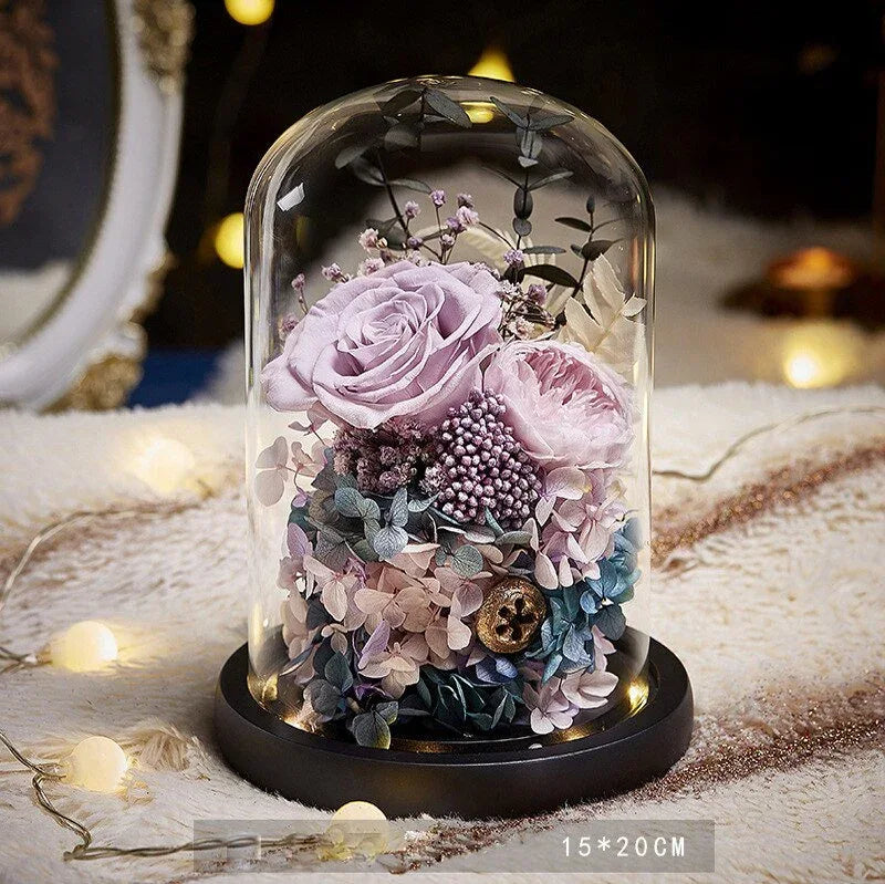 Rose Eternelle avec Composition Florale ( Choix ) - Rose Eternelle La Boutique