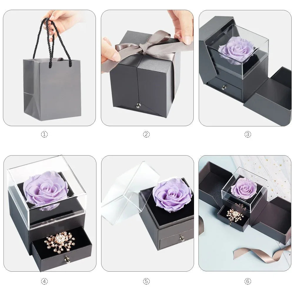 Rose Eternelle Boite (Choix de Couleurs) - Rose Eternelle La Boutique