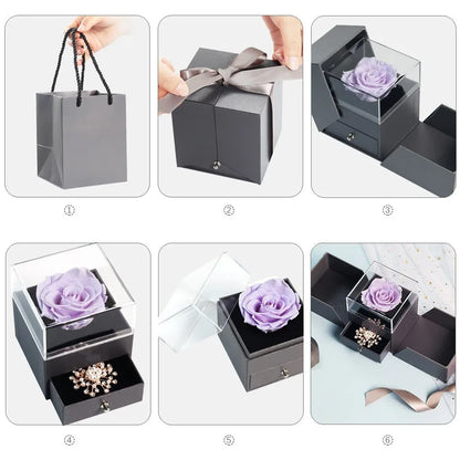 Rose Eternelle Boite (Choix de Couleurs) - Rose Eternelle La Boutique